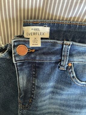 Maurices Everflex Medium Blue Slim Boot Jeans
